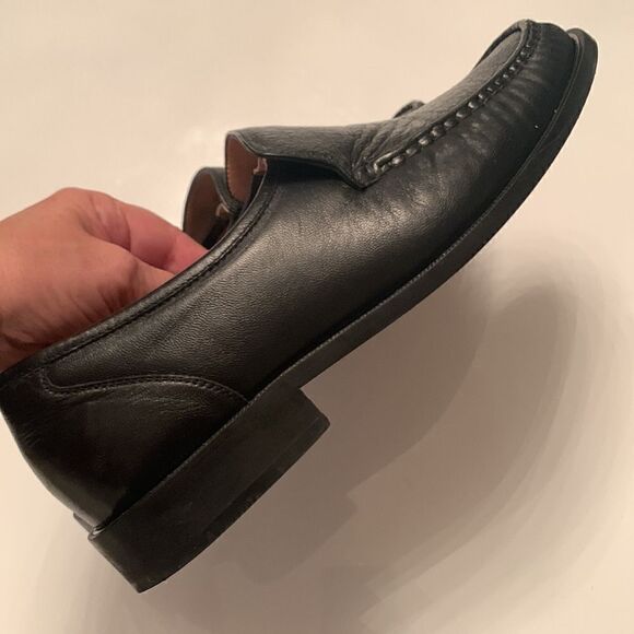 Steeple Gate Made in Brazil Men’s Leather Black Slip On Loafer Size 9 - Picture 6 of 15